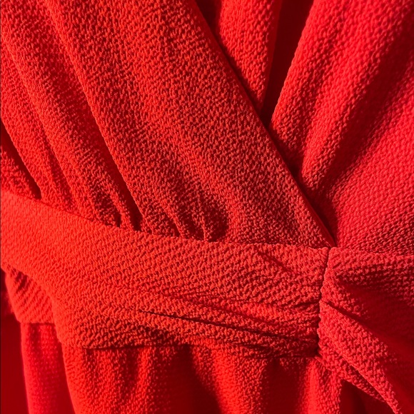 London Times Bold Red Long Sleeve Dress - Picture 3 of 7